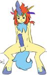  anthro aogami balls equine erection freckles hooves horn horsecock keldeo legendary_pok&#233;mon legendary_pokemon male mammal nintendo penis pok&#233;mon pok&#233;morph pok&eacute;mon pok&eacute;morph simple_background sitting solo unicorn video_games young 