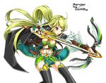  elf elsword green_eyes green_hair rena_(elsword) sword vector weapon 