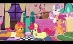  apple_bloom_(mlp) babs_seed_(mlp) bed bedroom boombox checkers cub curlers cutie_mark_crusaders_(mlp) equine female feral friendship_is_magic green_eyes group hair horn horse magic mammal music my_little_pony niggerfaggot pegasus pony purple_eyes purple_hair red_hair scootaloo_(mlp) sleeping_bag sweetie_belle_(mlp) two_tone_hair unicorn wings young 