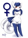  1girl :o anthro anthrofied barefoot blue_fur breasts cat claws feline female fur furry looking_at_viewer mammal meowstic mnxenx001 nintendo nipples no_humans nude open_mouth pink_skin plain_background pok&#233;mon pokemon pokemon_(game) pokemon_xy pussy raised_arm red_eyes shadow shiny solo standing tongue video_games white_background white_fur yellow_eyes 