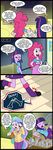  &lt;3 blue_eyes box cellphone clipboard clothing comic dialog english_text equestria_girls falling female hair human humor imminent_death knife knives madmax mammal my_little_pony phone pink_hair pinkie_pie_(eg) princess_celestia_(eg) purple_eyes purple_hair stairs suit text twilight_sparkle_(eg) 