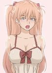  ao_madoushi blue_eyes breasts cleavage large_breasts long_hair neon_genesis_evangelion open_mouth orange_hair solo souryuu_asuka_langley 