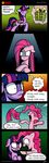  comic crossed_arms cutie_mark dialog dori-to english_text equine female feral friendship_is_magic frown fur gift glowing hair horn horse long_hair looking_at_viewer magic mammal multi-colored_hair my_little_pony open_mouth pink_fur pink_hair pinkamena_(mlp) pinkie_pie_(mlp) pony purple_eyes purple_fur purple_hair signature smile spotlight text twilight_sparkle_(mlp) wig winged_unicorn wings 