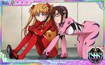  2girls all_fours blush evangelion:_2.0_you_can_(not)_advance glasses makinami_mari_illustrious multiple_girls neon_genesis_evangelion official_art plugsuit rebuild_of_evangelion soryu_asuka_langley test_plugsuit yuri 