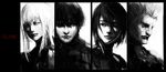  2girls ai_(pixiv_53282) bad_id bad_pixiv_id blame! cibo cyberpunk dhomochevsky greyscale highres killy manly monochrome multiple_boys multiple_girls realistic sanakan 