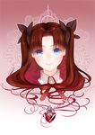  bad_id bad_pixiv_id blue_eyes brown_hair command_spell fate/stay_night fate_(series) hair_ribbon jewelry locket long_hair necklace nuruhachi_(honki) pendant ribbon solo toosaka_rin two_side_up younger 