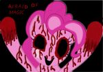  afraid_of_monsters_(copyright) blood equine female friendship_is_magic horse lucariodark my_little_pony pinkie_pie_(mlp) pony smile solo text twitcher 