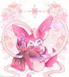  artist_request bow bows dragon fox hydreigon plush pokemon stuffed_toy sylveon unknown_artist 