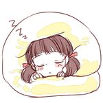  1girl atlus blanket doujima_nanako eyes_closed female lowres persona persona_4 rye_(yuetsuki) shin_megami_tensei sleeping solo twintails zzz 