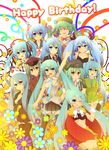  bad_id bad_pixiv_id clock_lock_works_(vocaloid) colorful happy_birthday hatsune_miku highres long_hair matryoshka_(vocaloid) mr.wonderboy_(vocaloid) saihate_(vocaloid) senbon-zakura_(vocaloid) shinkai_shoujo_(vocaloid) shinopoko songover utautai_no_uta_(vocaloid) very_long_hair vocaloid yumeyume_(vocaloid) 