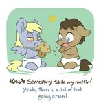  amber_eyes blonde_hair blue_eyes blush brown_fur brown_hair caycowa cub derpy_hooves_(mlp) diaper doctor_whooves_(mlp) duo english_text equine female feral friendship_is_magic fur furrin grey_fur hair horse male mammal my_little_pony open_mouth pegasus pony shocked smile text tongue wings yellow_eyes young 