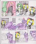 blue_eye book chaostone clothing comic cutie_mark dialog door english_text equine eyes_closed female feral fish fish_pony friendship_is_magic fur glowing green_fur green_hair group hair horn horse hybrid inside long_hair looking_back magic male mammal marine multi-colored_hair my_little_pony open_mouth plain_background pony purple_eyes purple_fur purple_hair shirt smile text twilight_sparkle_(mlp) unicorn winged_unicorn wings 