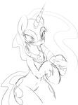  cutie_mark equine female feral friendship_is_magic hair hand horn horse mammal my_little_pony nightmare_moon_(mlp) pony popcicle sketch winged_unicorn wings zev 