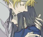  blonde_hair blood blood+ karl_fei-ong lowres male_focus multiple_boys non-web_source solomon_goldsmith yaoi 