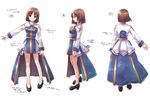  archbishop blush brown_eyes brown_hair character_sheet high_heels jewelry legs multiple_views ragnarok_online shoes short_hair smile turnaround yakka 