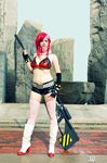  breasts cosplay flaming-goddess large_breasts midriff non-asian photo red_hair tengen_toppa_gurren_lagann yoko_littner yoko_littner_(cosplay) 