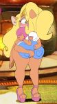  bandicoot big_butt butt coco_bandicoot crash_bandicoot_(series) dongitos female female/female huge_butt kissing mammal marsupial platform_shoes tagme tawna_bandicoot thick_thighs video_games 