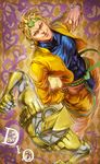  blonde_hair dio_brando headband jacket jojo_no_kimyou_na_bouken makkuro multiple_boys stand_(jojo) stardust_crusaders the_world yellow_jacket 