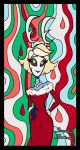  antlers blonde_hair breasts christmas clothing female hair holidays horn humanoid mature_(disambiguation) mature_female monster pearl_necklace pussy slim smile solo succubusshortcake wendigo 
