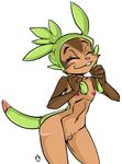  buck_teeth chespin ducky flat_chest furry gen_6_pokemon hat navel nipples nude personification pokemon pokemon_(game) pokemon_xy pussy solo tail uncensored 