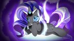  blue_eyes corruption cutie_mark equine female feral friendship_is_magic fur glowing_eyes hair horn horse mammal mister-true my_little_pony nightmare_rarity_(mlp) pony purple_hair rarity_(mlp) stars two_tone_hair two_tone_hair_(mlp) young 