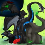  anal anal_insertion anal_penetration anal_vore anus balls big_balls black_dragon cum dragon dripping feral gay hyper hyper_anus hyper_balls hyper_penis insertion internal javeloz lube male penetration penis tongue vore wings zergiratina 