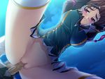  1girl bachou blush clothed_sex female game_cg koihime_musou penis purple_eyes pussy sex uncensored vaginal yatsuha_kanan 