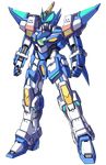  armor arms_at_sides b-daman_bakugaiden bergschneider clenched_hands full_body gundam mecha n.jehuty no_humans original standing transparent_background white_gale_ii 