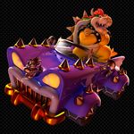  3d black_background bowser car crossed_arms highres mario_(series) motor_vehicle nintendo official_art simple_background super_mario_3d_world super_mario_bros. vehicle 