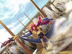  1girl chouhi game_cg koihime_musou purple_eyes red_hair scarf yatsuha_kanan 