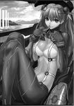  artist_request bodysuit breasts covered_nipples evangelion:_2.0_you_can_(not)_advance finger_to_mouth greyscale highres large_breasts long_hair midriff monochrome neon_genesis_evangelion plugsuit rebuild_of_evangelion scan shikinami_asuka_langley skin_tight solo souryuu_asuka_langley test_plugsuit 