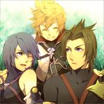  aqua_(kingdom_hearts) blonde_hair blue_eyes brown_hair closed_eyes kingdom_hearts kingdom_hearts_birth_by_sleep multiple_boys open_mouth short_hair smile terra_(kingdom_hearts) tore_(ksg666xxx) ventus 