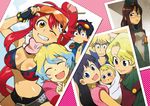  6+girls bad_id bad_pixiv_id child face happy kinon kittan kiyal kiyoh multiple_boys multiple_girls nia_teppelin one_eye_closed photo_(object) saitou_yahu shooting_glasses simon smile sunglasses tengen_toppa_gurren_lagann yoko_littner 