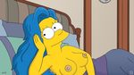  blue_hair breasts female hair human marge marge_simpson not_furry nude solo the_simpsons 
