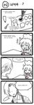  1girl chef_hat chocolate comic green_dew greyscale hat heart highres icing korean league_of_legends lulu_(league_of_legends) monochrome poop translated varus 