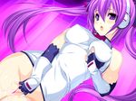  beatmania beatmania_iidx breasts kinoshita_ichi masturbation mizushiro_celica purple_eyes purple_hair twintails 