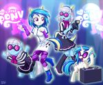  abstract_background arm_warmers blue_hair blush boots camera clothing cutie_mark dancing dress equestria_girls equine eyewear female feral friendship_is_magic glasses grey_hair group hair headphones horn horse human legwear mammal my_little_pony photo_finish_(eg) photo_finish_(mlp) pony purple_eyes record record_player skirt smile square_crossover stockings turntable two_tone_hair unicorn uotapo vinyl_scratch_(eg) vinyl_scratch_(mlp) 