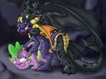  anus bent_over black_scales crossover cub dragon fangs feral friendship_is_magic fuf gay green_eyes group horn how_to_train_your_dragon looking_back male my_little_pony night_fury penetration penis purple_scales red_eyes scalie sex spike_(mlp) spyro spyro_the_dragon toothless video_games western_dragon wings young 