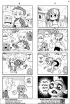  4koma anthro anthrofied applejack_(mlp) clothing comic cowboy_hat crawling dialog dragon english_text equine eyewear female freckles friendship_is_magic glasses group hat horn horse humor mammal monochrome my_little_pony pegasus pony rainbow_dash_(mlp) shepherd0821 spike_(mlp) sweat text wings 