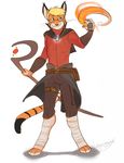  bandage belt book brother cat cute eyewear feline fire fun glasses gloves invalid_color invalid_tag leoian leoian_(character) magic magic_user male mammal paws scepter sibling sister standing sword tiger up weapon 