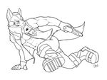  anthro belt biceps boots canine claws clothing dissimulated footwear fox fox_mccloud fur gloves gun jacket male mammal microphone muscles nintendo open_shirt pants pecs pose ranged_weapon shirt sketch solo star_fox toned video_games weapon 