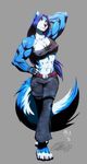  alpha_channel anthro biceps big_breasts blue_fur blue_hair breasts canine ce-rap collaboration female flexing fur greatlp grey_background hair hopey mammal muscles muscular_female plain_background pose solo standing transparent_background wolf 