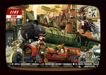  a.hebmuller aircraft airplane animal_ears antlers biplane bonnet boots dieselpunk goggles hat horns locomotive multiple_girls original puffy_sleeves racecar racing steam_locomotive steampunk television witch witch_hat 