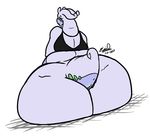 butt dragon eddy_okapi female goodra huge_butt looking_back nintendo obese overweight pok&#233;mon pok&eacute;mon slime video_games 