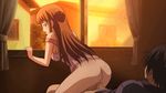  animated animated_gif ass brown_hair censored kanou_karen looking_back no_panties pussy reverse_cowgirl reverse_cowgirl_position sex sky straddling top uhou_renka vaginal window 