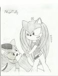  ammo_belt angry anthro black_and_white black_hair clothed clothing drawing echidna fangs female feral fight grey_hair greyscale hair hedgehog long_hair male mammal monochrome original_character pencil plain_background please_tage_me rage scared sega shading shadow_the_hedgehog sketch sonic_(series) sonic_the_hedgehog_(series) standing text white_eyes 