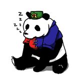  hong_meiling hong_meiling_(cosplay) iwamasama lowres no_humans panda sleeping touhou yagokoro_eirin yagokoro_eirin_(cosplay) 