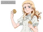  artist_request blonde_hair blue_eyes cream_puff food kita_e kitano_suomi pastry solo 