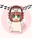  brown_hair chibi green_eyes idolmaster idolmaster_(classic) idolmaster_1 isacoo kemeko_(kemeko_deluxe) kemeko_deluxe nonowa parody solo takatsuki_yayoi twintails 