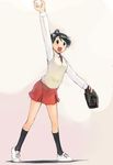  bag ball black_hair ikeda_jun_(mizutamari) original school_uniform solo 